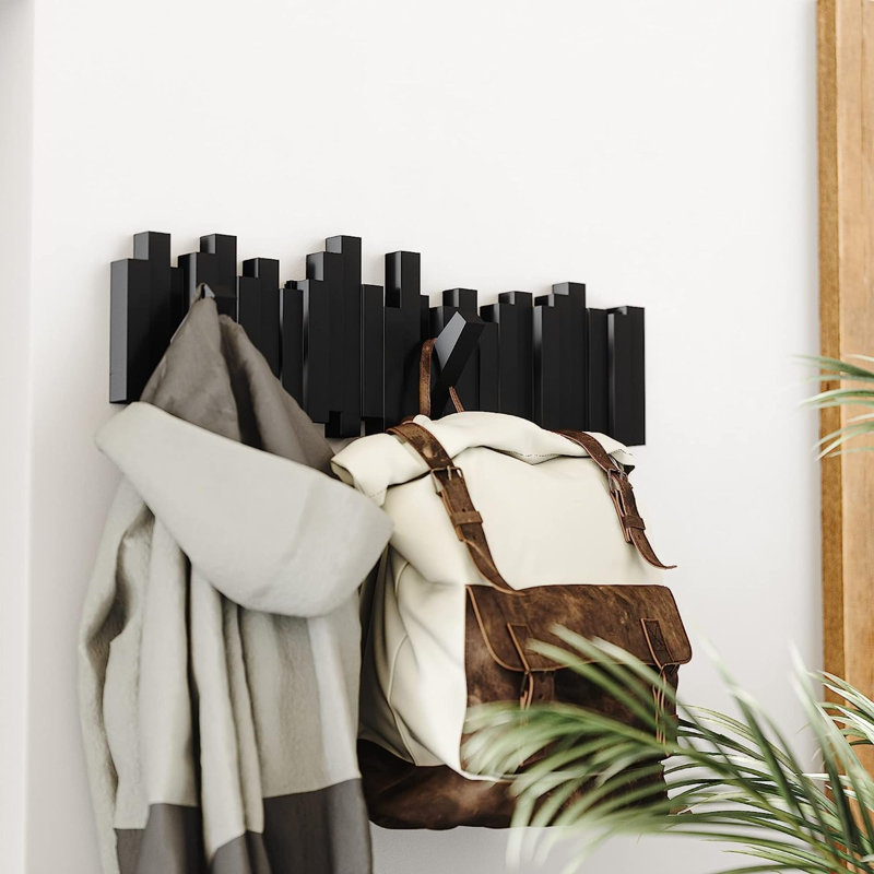 Latitude Run 2 Hook Wall Mounted Coat Rack Reviews Wayfair